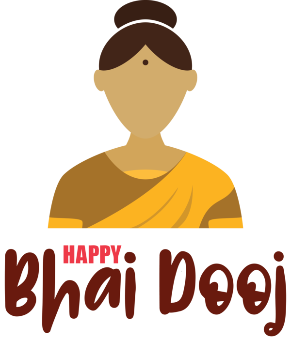 Transparent Bhai Dooj Human Logo Cartoon for Bhai Beej for Bhai Dooj