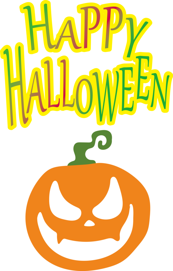 Transparent Halloween Logo Cartoon Plant for Happy Halloween for Halloween