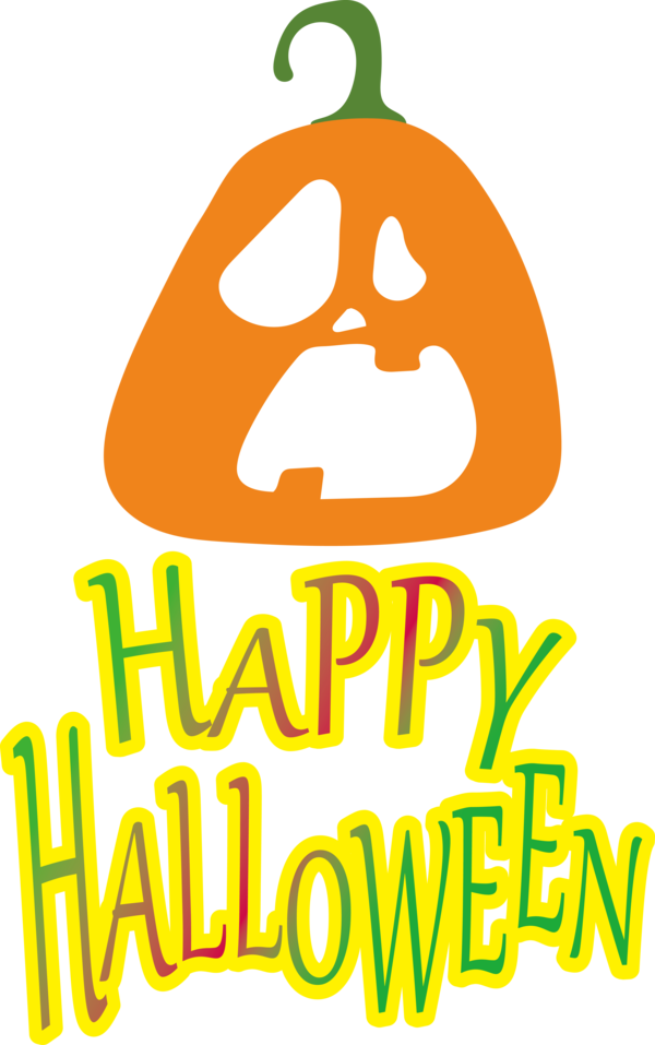Transparent Halloween Plant Cartoon Logo for Happy Halloween for Halloween