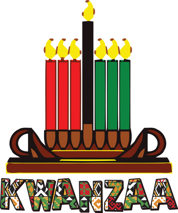 Transparent Kwanzaa Candle Kwanzaa Line art for Happy Kwanzaa for Kwanzaa