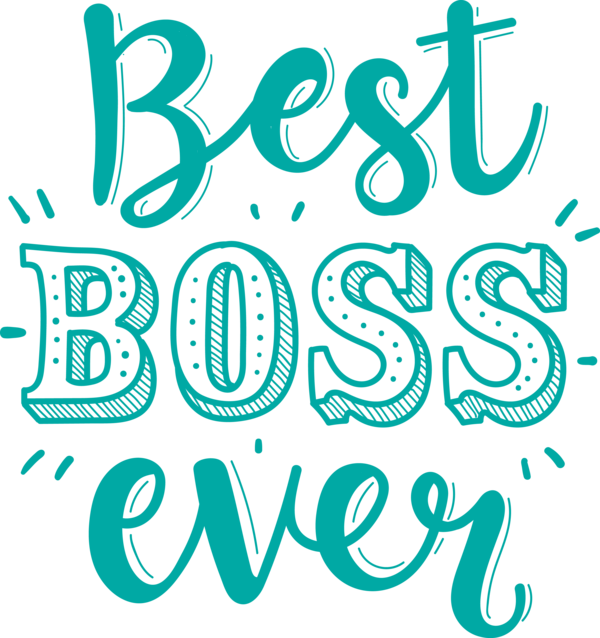 Transparent Bosses Day Design Logo Number for Boss's Day for Bosses Day