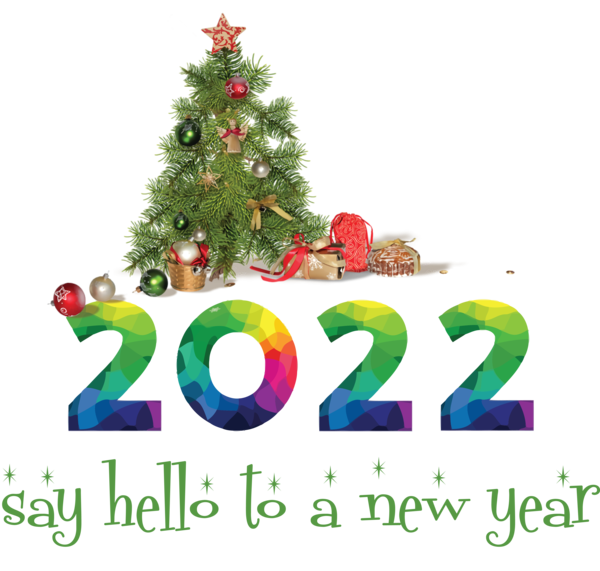 Transparent New Year Bauble Christmas Day Christmas Tree for Happy New Year 2022 for New Year