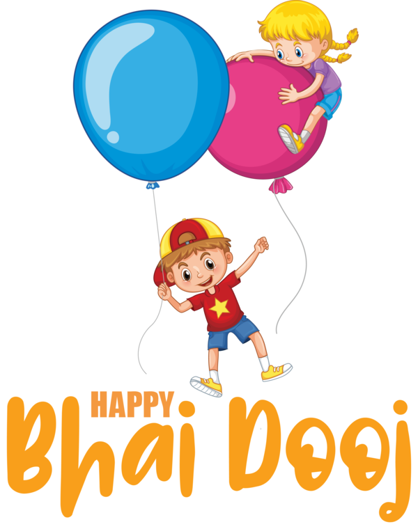 Transparent Bhai Dooj Greeting Card Birthday Balloon for Bhai Beej for Bhai Dooj