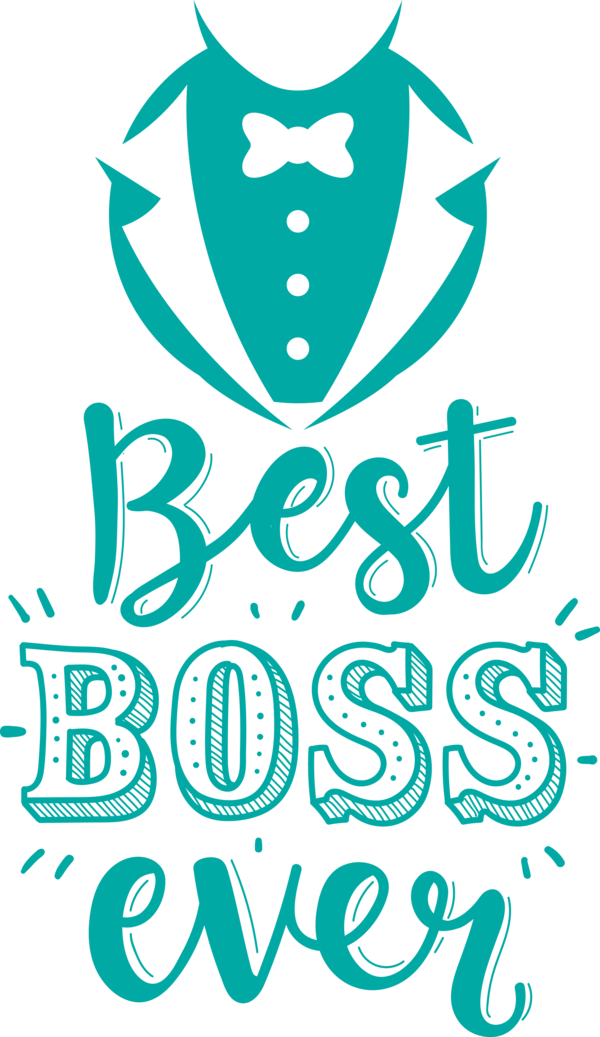 Transparent Bosses Day Line art Design Logo for Boss's Day for Bosses Day