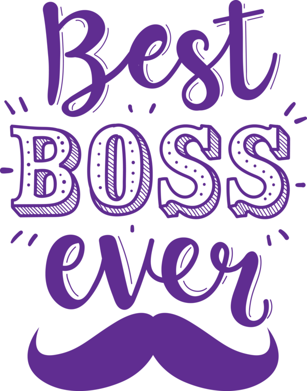 Transparent Bosses Day Design Cartoon Line for Boss's Day for Bosses Day