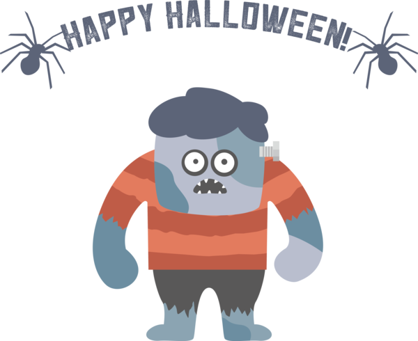 Transparent Halloween Cartoon Drawing Poster for Happy Halloween for Halloween
