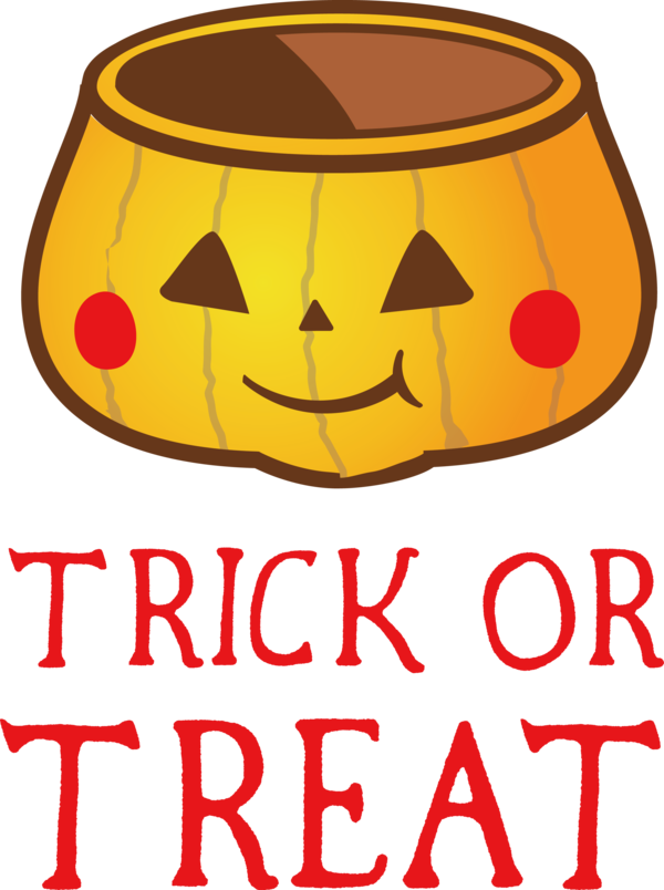 Transparent Halloween Amarillo Design Line for Trick Or Treat for Halloween