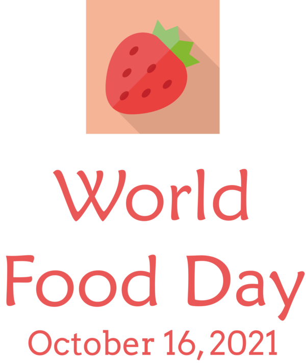 Transparent World Food Day Logo Strawberry Line for Food Day for World Food Day