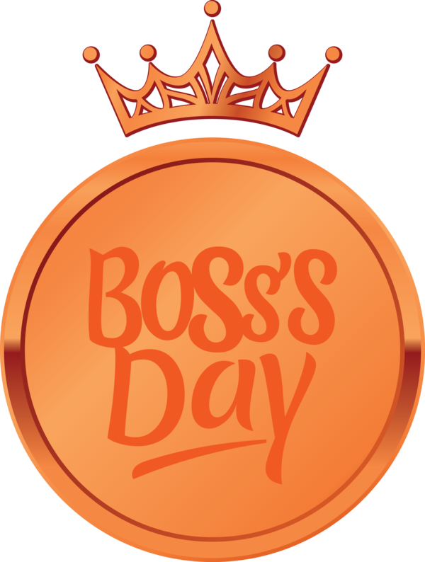 Transparent Bosses Day Logo Circle Symbol for Boss's Day for Bosses Day