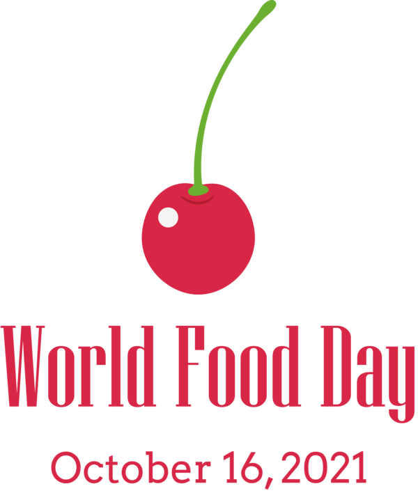 Transparent World Food Day Superfood Logo Cherry for Food Day for World Food Day