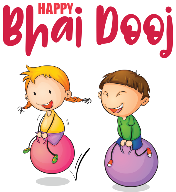 Transparent Bhai Dooj Cartoon Royalty-free Design for Bhai Beej for Bhai Dooj