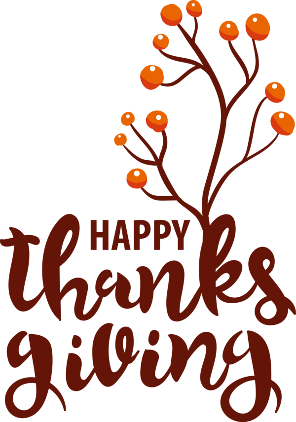 Transparent Thanksgiving Design  Floral design for Happy Thanksgiving for Thanksgiving