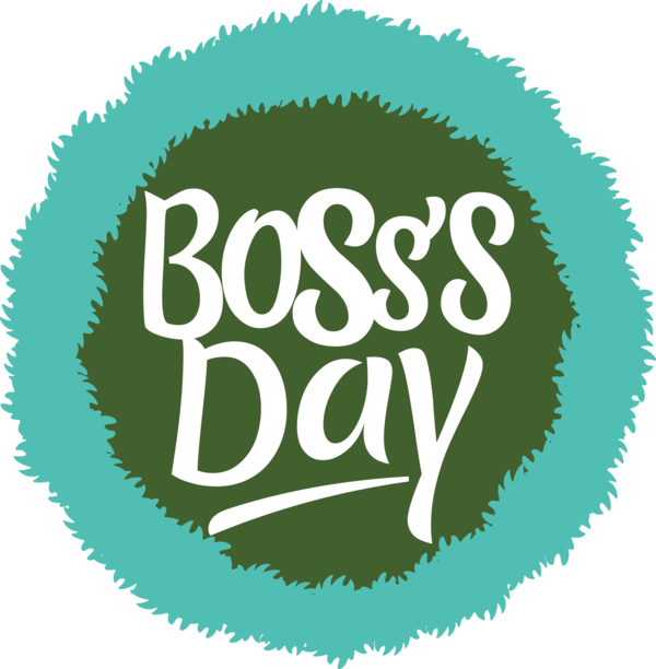 Transparent Bosses Day Logo Circle Green for Boss's Day for Bosses Day