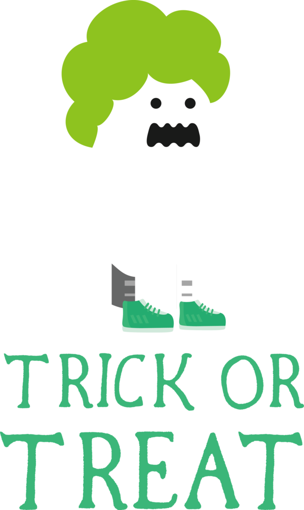 Transparent Halloween Human Logo Leaf for Trick Or Treat for Halloween