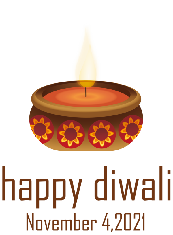 Transparent Diwali Design Font Wax for Happy Diwali for Diwali