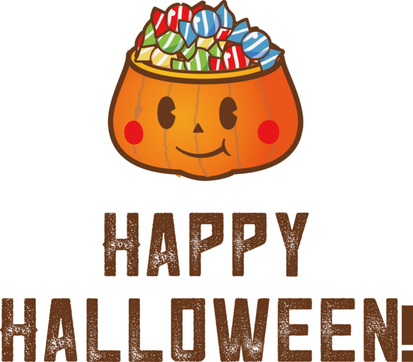 Transparent Halloween Typography Design for Happy Halloween for Halloween
