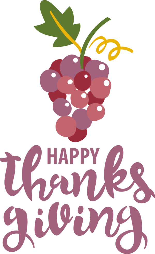 Transparent Thanksgiving Floral design Flower Grape for Happy Thanksgiving for Thanksgiving