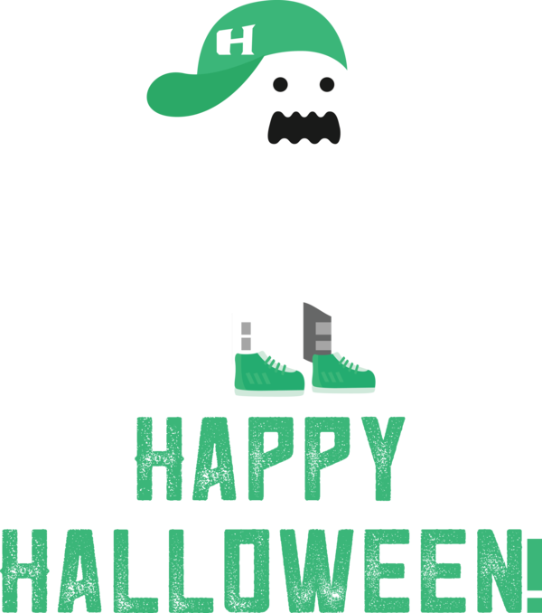 Transparent Halloween Logo Design Green for Happy Halloween for Halloween