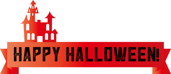 Transparent Halloween Logo Font Red for Happy Halloween for Halloween