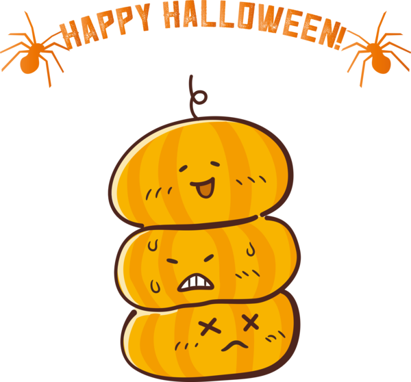 Transparent Halloween Cartoon Drawing Poster for Happy Halloween for Halloween