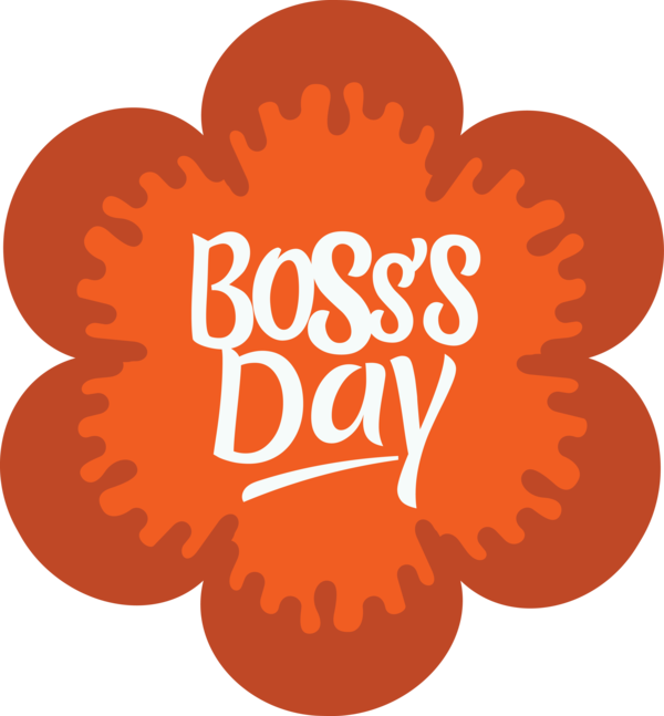 Transparent Bosses Day Logo Flower Fruit for Boss's Day for Bosses Day