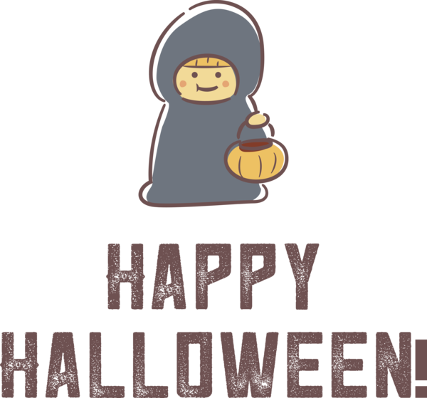 Transparent Halloween Human Logo Font for Happy Halloween for Halloween