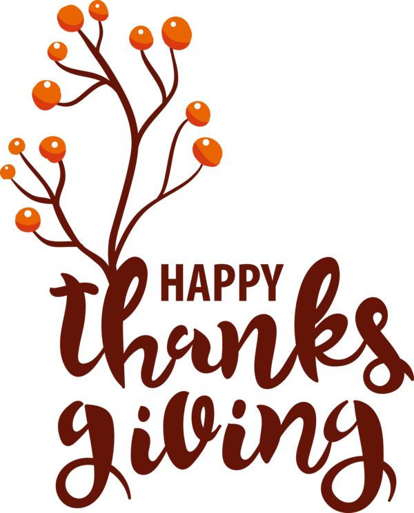 Transparent Thanksgiving Logo Flower Tree for Happy Thanksgiving for Thanksgiving