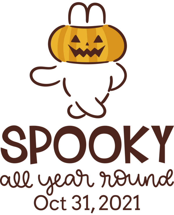 Transparent Halloween Logo Line Smiley for Halloween Boo for Halloween