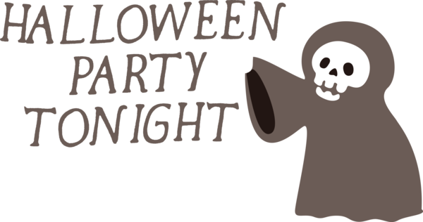 Transparent Halloween Human Logo Font for Halloween Party for Halloween