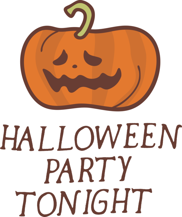 Transparent Halloween Cartoon Logo Line for Halloween Party for Halloween