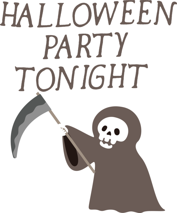 Transparent Halloween Human Cartoon Logo for Halloween Party for Halloween