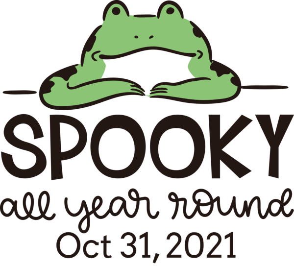 Transparent Halloween Frogs Toad Logo for Halloween Boo for Halloween