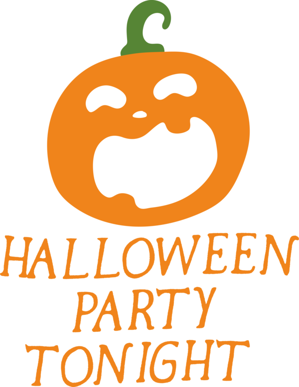 Transparent Halloween Vegetable Logo Line for Halloween Party for Halloween