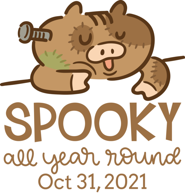 Transparent Halloween Human Logo Cartoon for Halloween Boo for Halloween