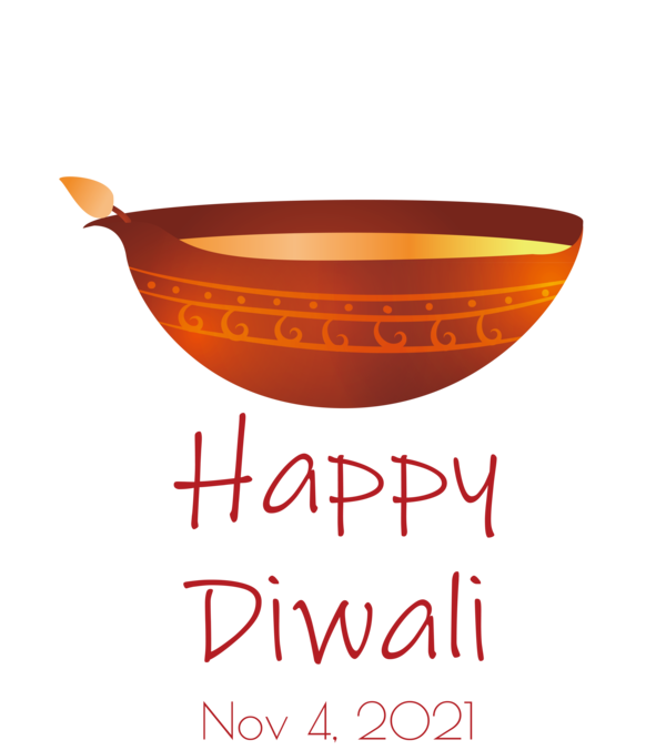 Transparent Diwali Tableware Logo Font for Happy Diwali for Diwali