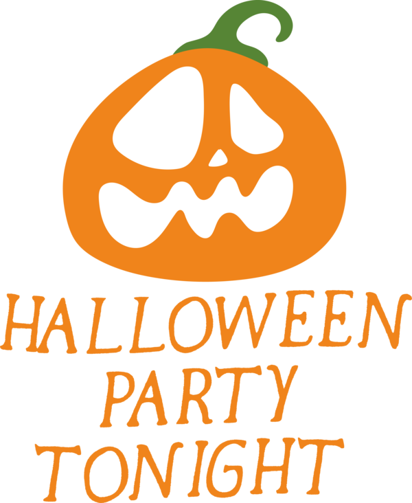 Transparent Halloween Logo Line Pumpkin for Halloween Party for Halloween