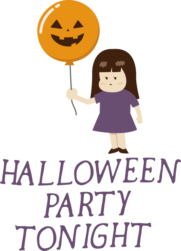 Transparent Halloween Human Happiness Cartoon for Halloween Party for Halloween