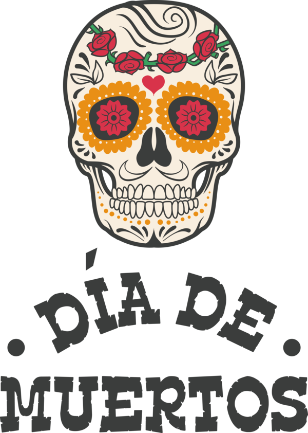 Transparent Day of the Dead Logo Design Old fashioned for Día de Muertos for Day Of The Dead