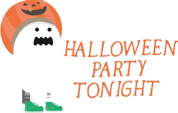 Transparent Halloween Human Logo Line for Halloween Party for Halloween