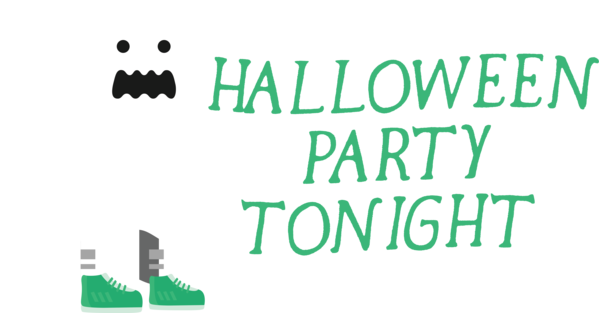 Transparent Halloween Design Human Logo for Halloween Party for Halloween