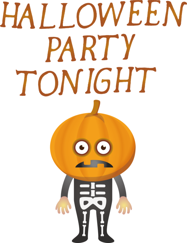 Transparent Halloween Human Cartoon Pumpkin for Halloween Party for Halloween