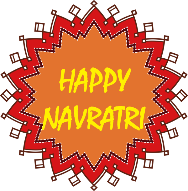 Transparent Navratri Design Line Meter for Navaratri for Navratri