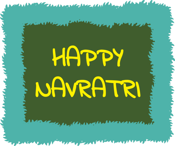 Transparent Navratri Logo Line Green for Navaratri for Navratri