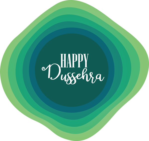 Transparent Dussehra Logo Circle Font for Happy Dussehra for Dussehra