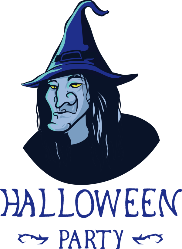 Transparent Halloween Cartoon Logo Poster for Halloween Party for Halloween