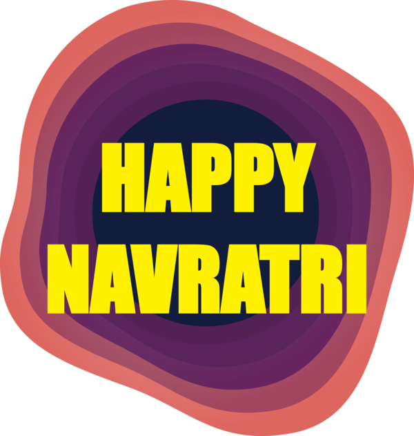 Transparent Navratri Logo Design Line for Navaratri for Navratri