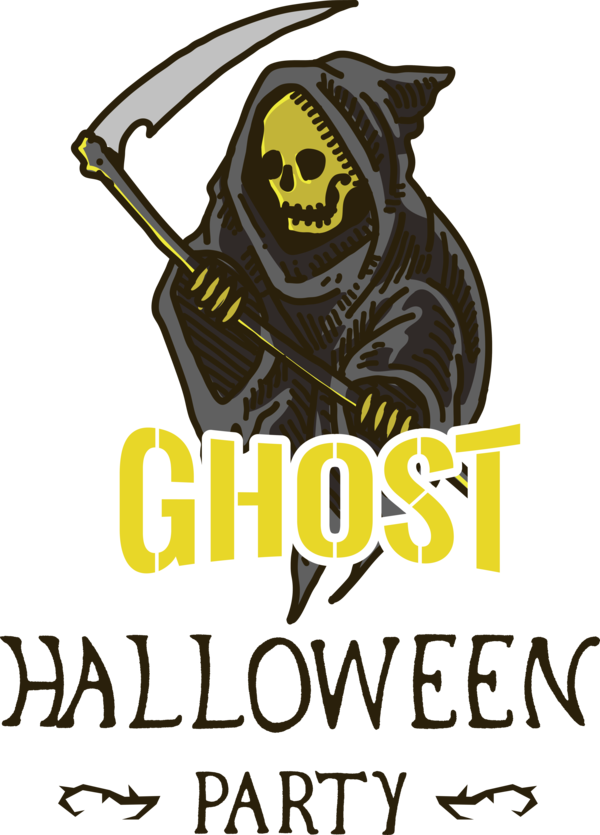 Transparent Halloween Logo Font Character for Halloween Party for Halloween