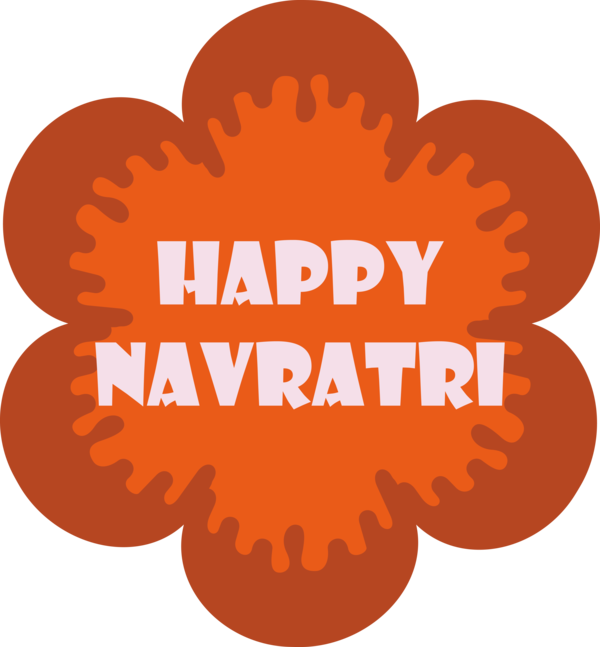 Transparent Navratri Logo Meter Fruit for Navaratri for Navratri