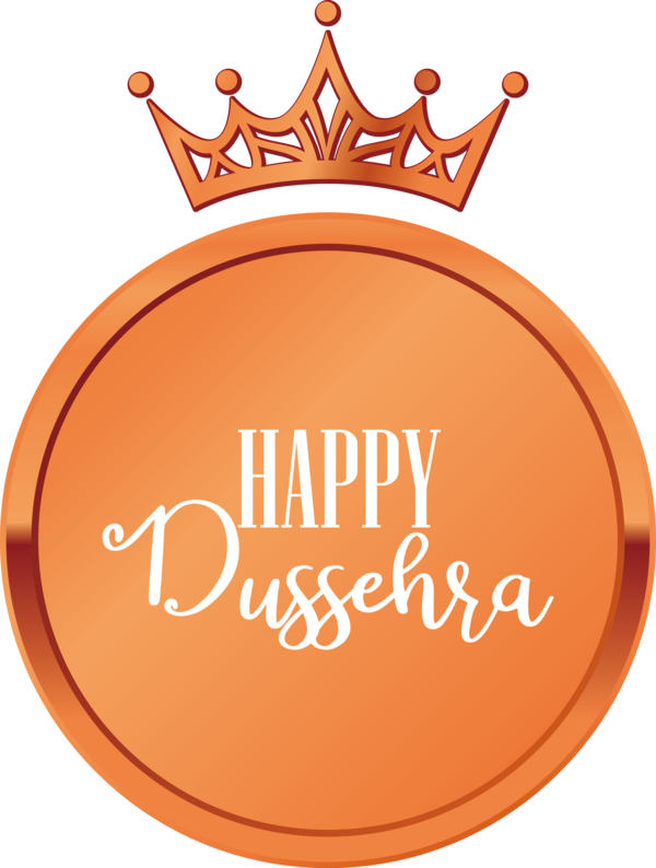 Transparent Dussehra Logo Line Meter for Happy Dussehra for Dussehra