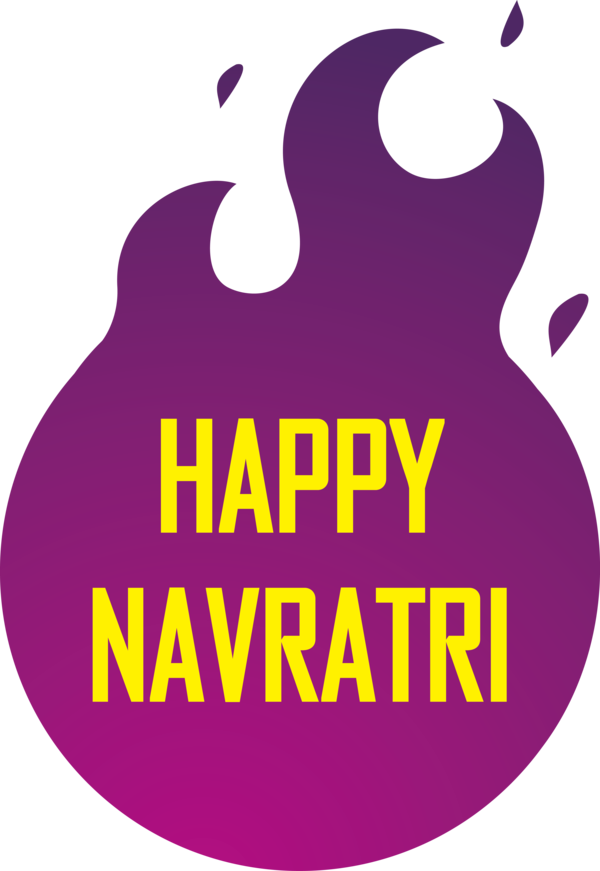 Transparent Navratri Logo Design Pink M for Navaratri for Navratri